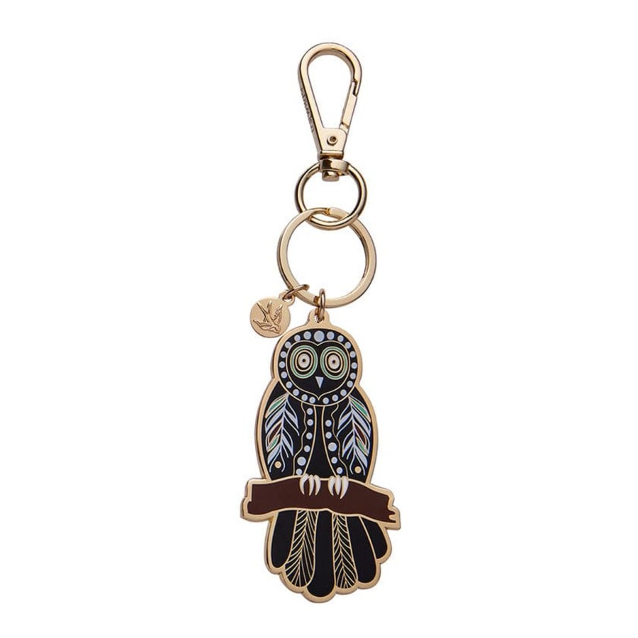 Erstwilder Enamel Key Rings | The Owl 'Gugu' Key Ring