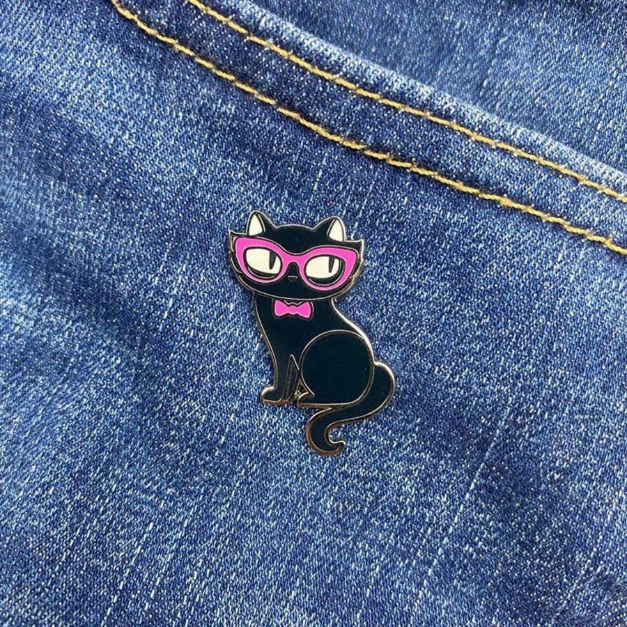 Erstwilder Enamel Pins | Elissa The Indie Cat Enamel Pin