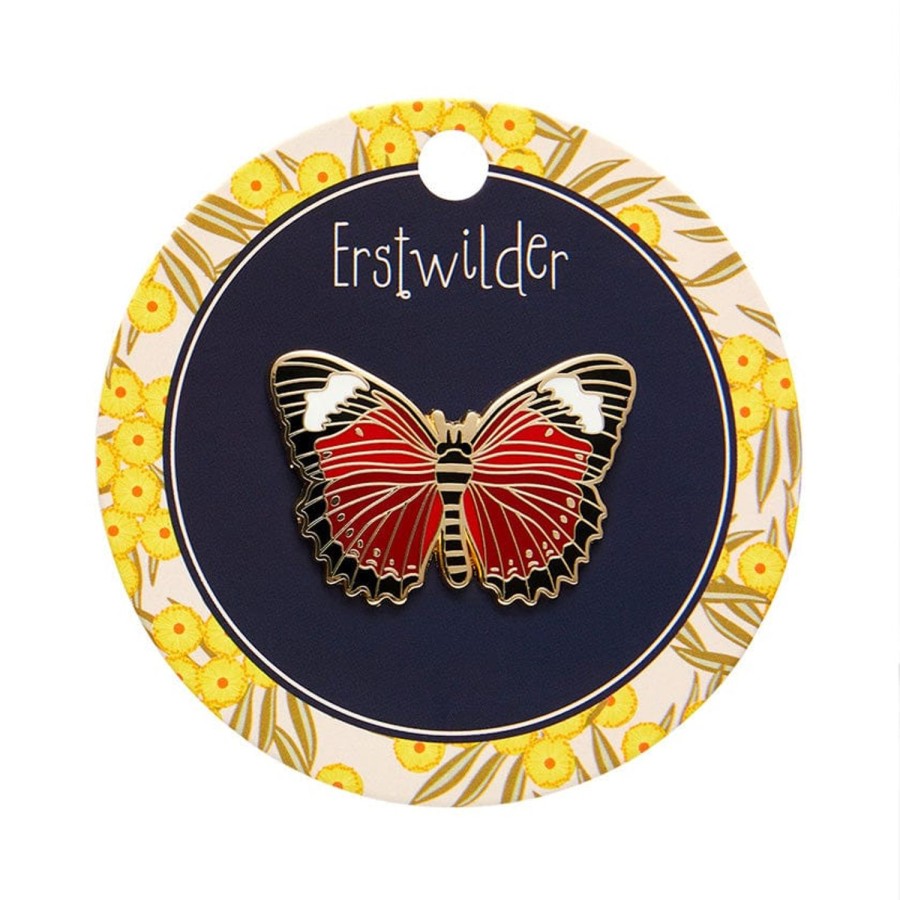 Erstwilder Enamel Pins | Wings Laced In Red Enamel Pin