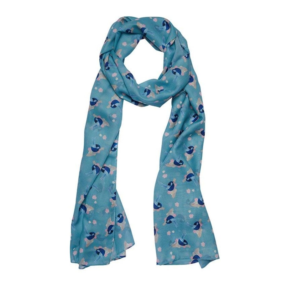 Erstwilder Scarves | Phoebe The Fairy Wren Neck Large Scarf