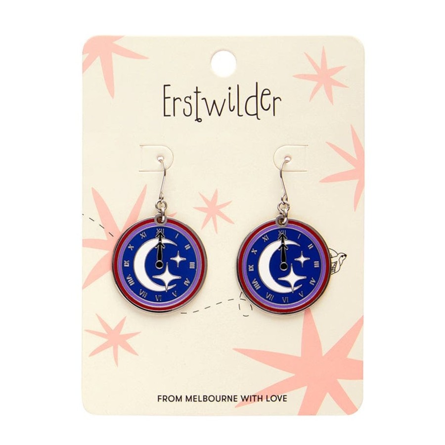 Erstwilder Enamel Earrings | Timely Tale Enamel Drop Earrings