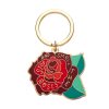 Erstwilder Enamel Key Rings | Stop And Smell The Roses Enamel Key Charm