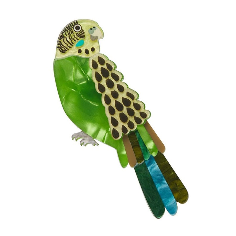 Erstwilder Brooches | Flossie The Budgie Brooch