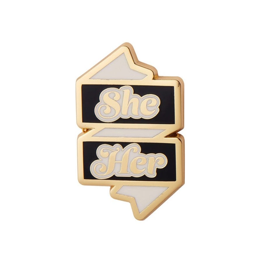 Erstwilder Enamel Pins | She/Her Pronoun Enamel Pin