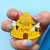 Erstwilder Enamel Pins | Oh Bee Hive Enamel Pin