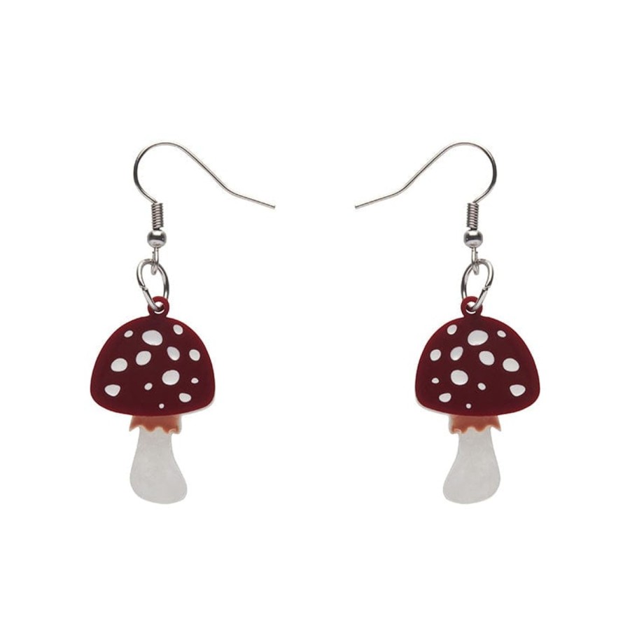 Erstwilder Earrings | Twinning Toadstools Drop Earrings