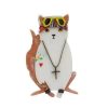 Erstwilder Brooches | Paradise City Cat Brooch