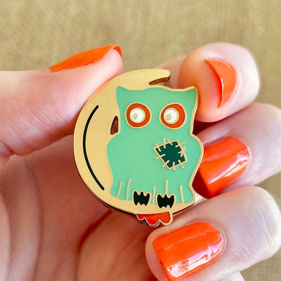 Erstwilder Enamel Pins | A Most Ghostly Owl Enamel Pin