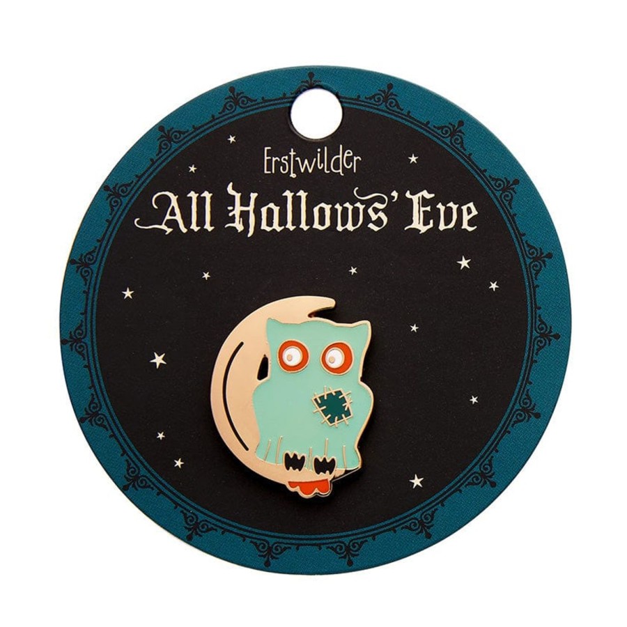 Erstwilder Enamel Pins | A Most Ghostly Owl Enamel Pin