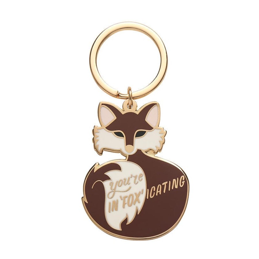 Erstwilder Enamel Key Rings | You'Re In"Fox"Icating Enamel Key Charm