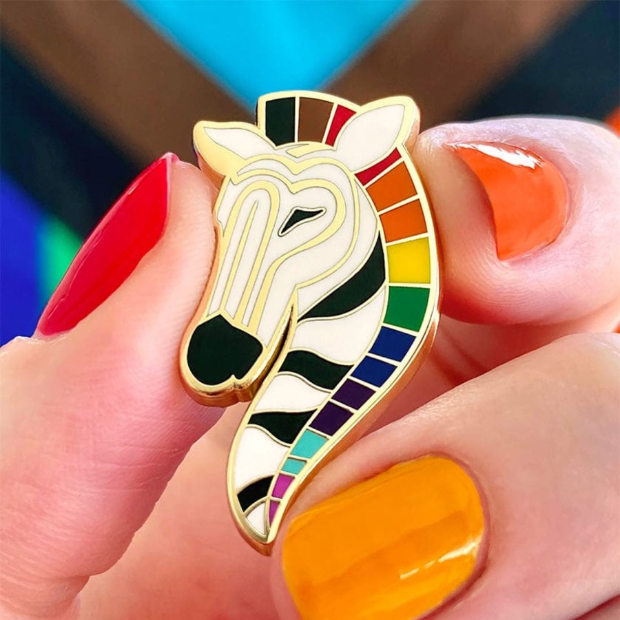 Erstwilder Enamel Pins | Zelda The Zestful Zebra Enamel Pin