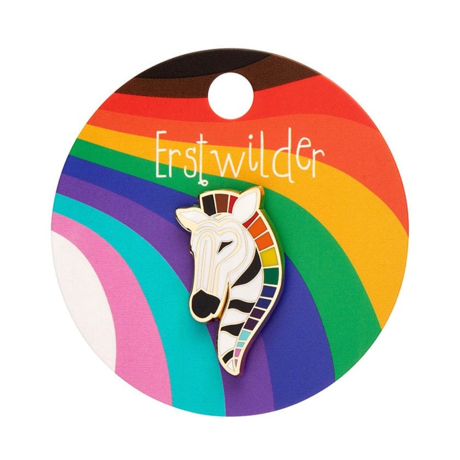 Erstwilder Enamel Pins | Zelda The Zestful Zebra Enamel Pin