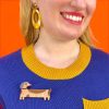 Erstwilder Brooches | Long Dog Brooch