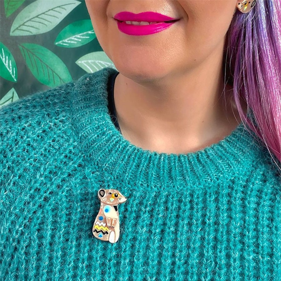 Erstwilder Brooches | The Masterful Meerkat Mini Brooch