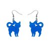 Erstwilder Essential Earrings | Pussy Cat Bubble Resin Drop Earrings - Blue