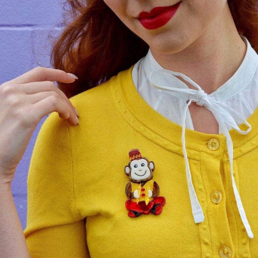 Erstwilder Brooches | Charley Chimp Brooch