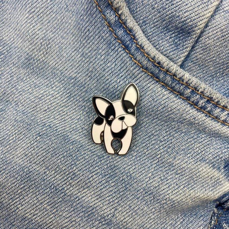 Erstwilder Enamel Pins | Fabian The French Bulldog Enamel Pin