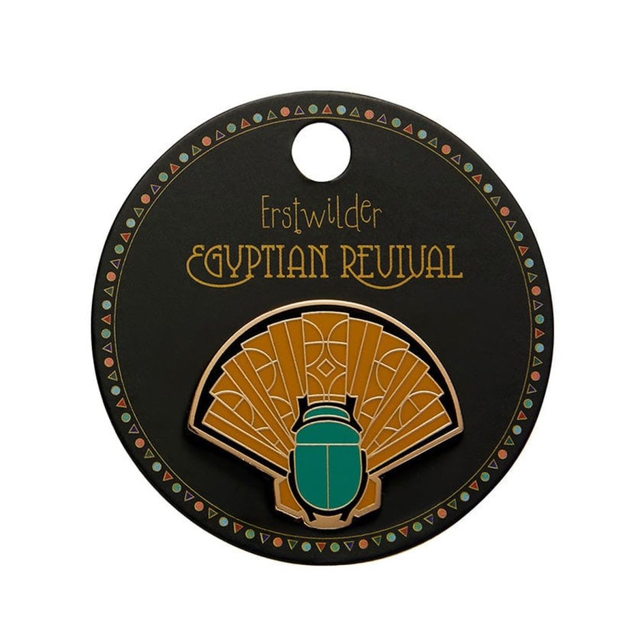 Erstwilder Enamel Pins | The Heart Of Egypt Scarab Enamel Pin