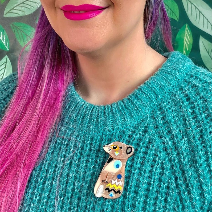 Erstwilder Brooches | The Masterful Meerkat Brooch