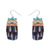 Erstwilder Earrings | Feather Dress Drop Earrings