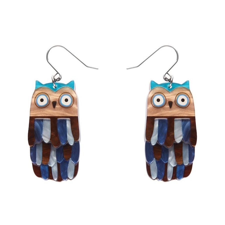 Erstwilder Earrings | Feather Dress Drop Earrings