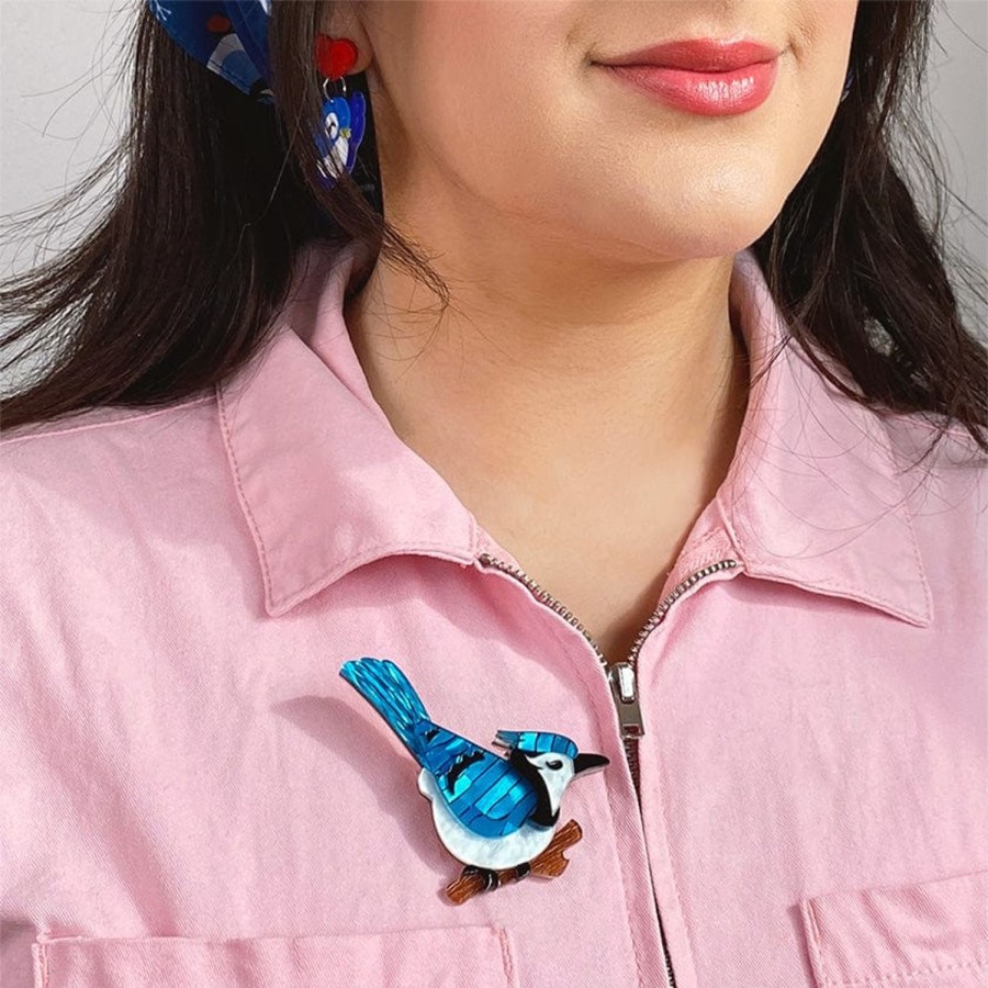 Erstwilder Brooches | Blue Jay Way Brooch