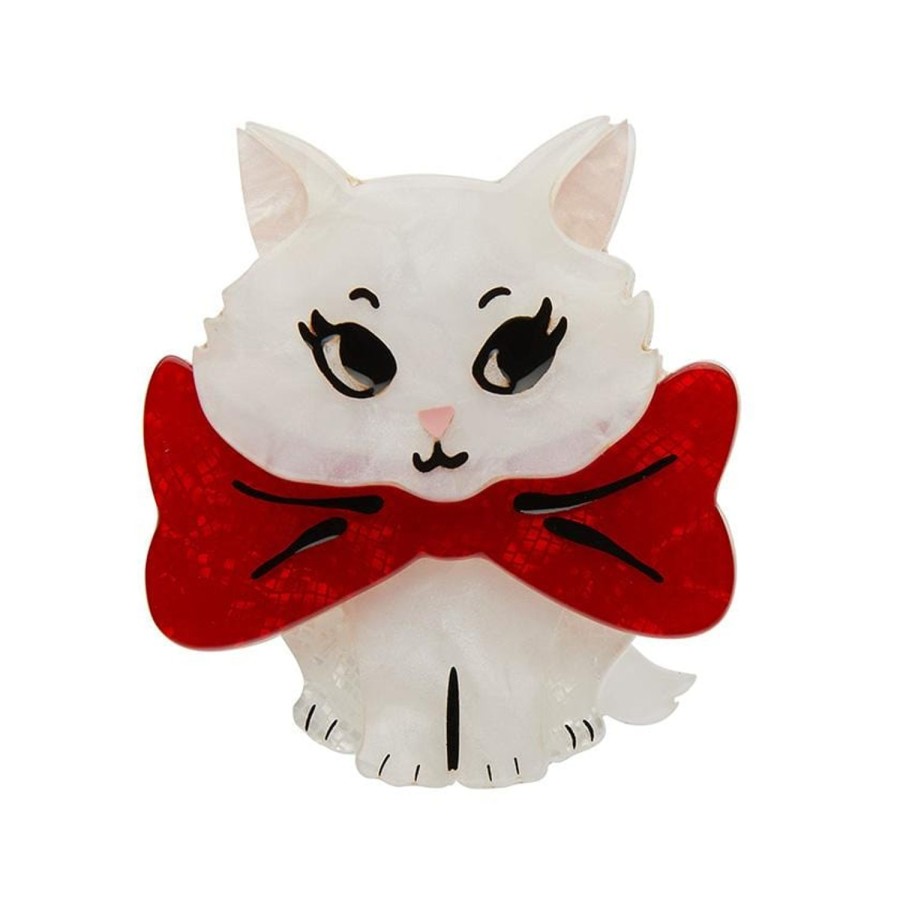 Erstwilder Brooches | Wrapped Up In Love Kitten Brooch