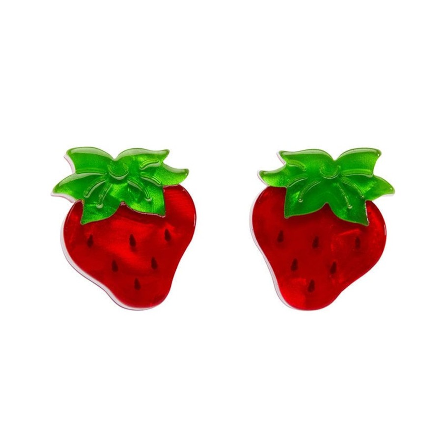 Erstwilder Earrings | Darling Strawberry Stud Earrings