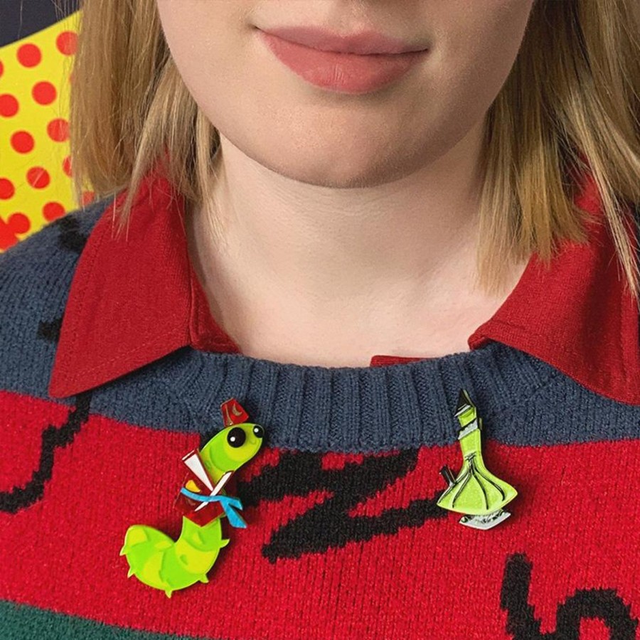 Erstwilder Brooches | Advice From A Caterpillar Double Brooch