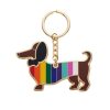 Erstwilder Enamel Key Rings | Spiffy The Supportive Dog Enamel Key Ring