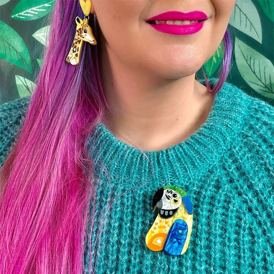 Erstwilder Brooches | The Maverick Macaw Brooch