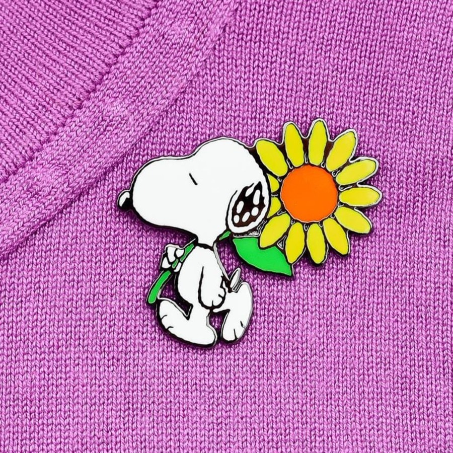 Erstwilder Enamel Pins | Snoopy'S Sunflower Enamel Pin