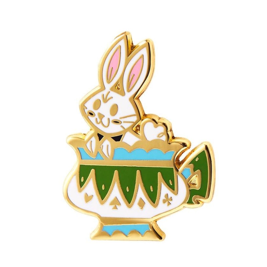 Erstwilder Enamel Pins | Follow The White Rabbit Enamel Pin