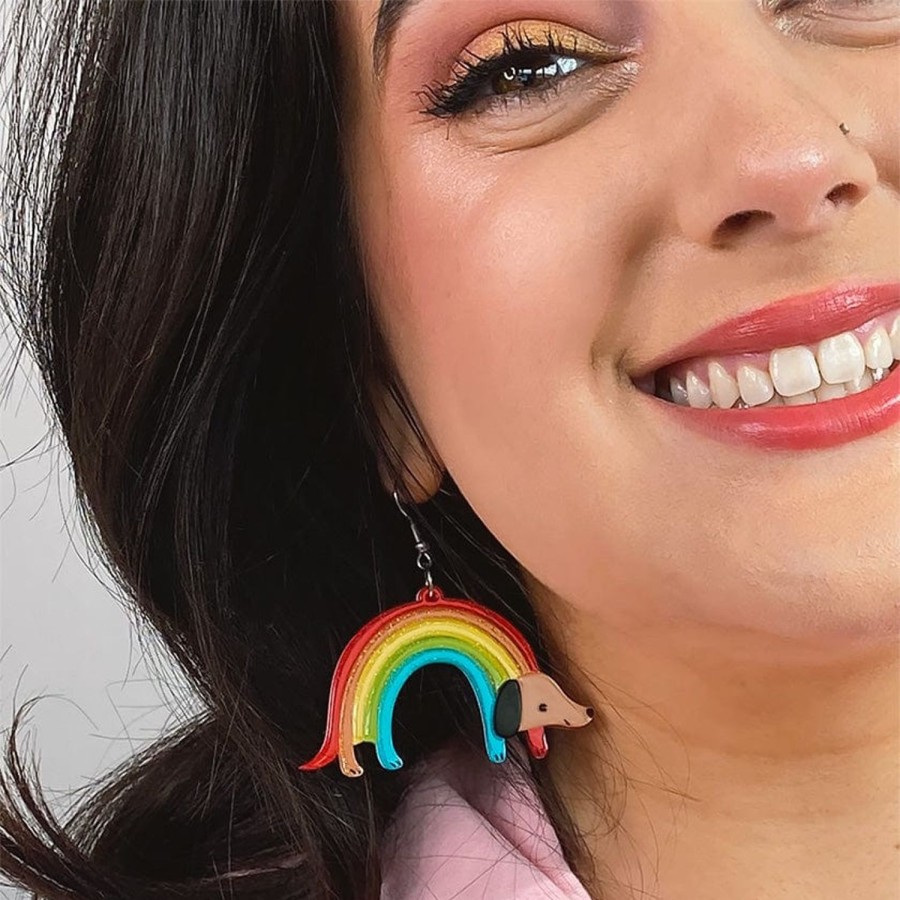 Erstwilder Earrings | Rainbow Ruff Earrings