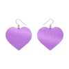 Erstwilder Essential Earrings | Love Heart Mirror Drop Earrings - Purple