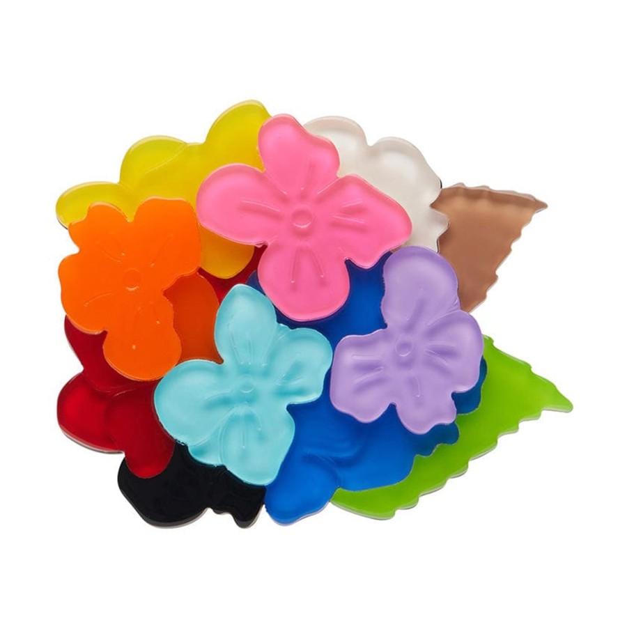 Erstwilder Brooches | Rainbow Heartfelt Hydrangea Brooch