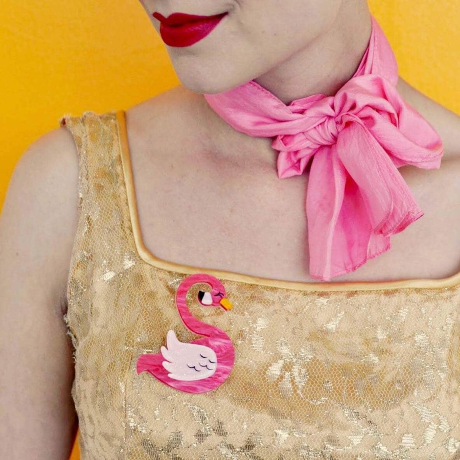 Erstwilder Brooches | Francie The Flamingo Brooch