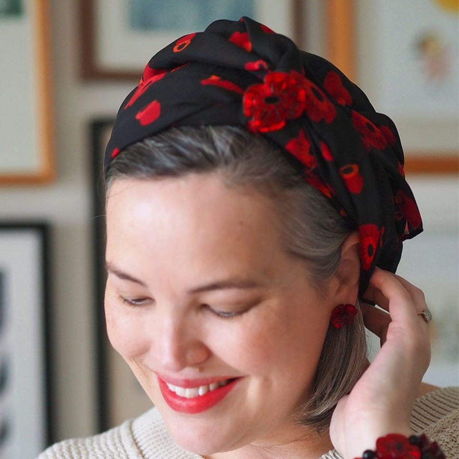 Erstwilder Scarves | Remembrance Poppy Head Scarf