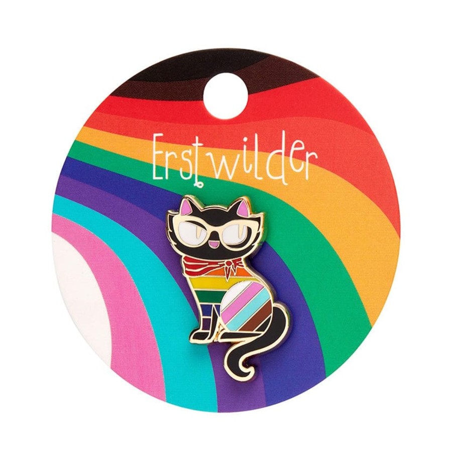 Erstwilder Enamel Pins | Elissa The Rainbow Cat Enamel Pin