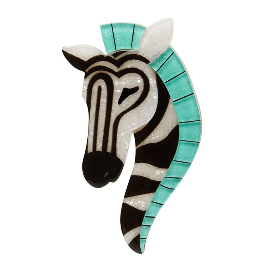 Erstwilder Brooches | Zelda The Zany Zebra Brooch