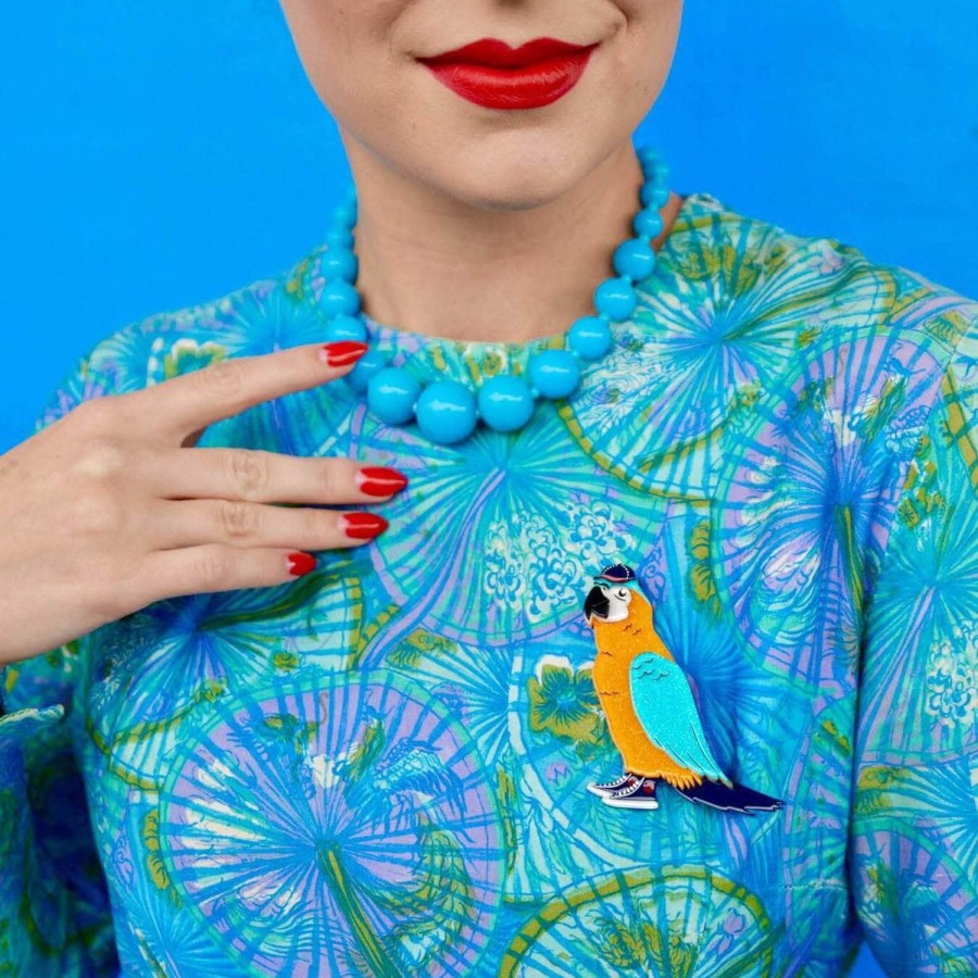 Erstwilder Brooches | Corey The Macaw Brooch