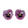 Erstwilder Earrings | On Sleeping Eyelids Pansy Earrings