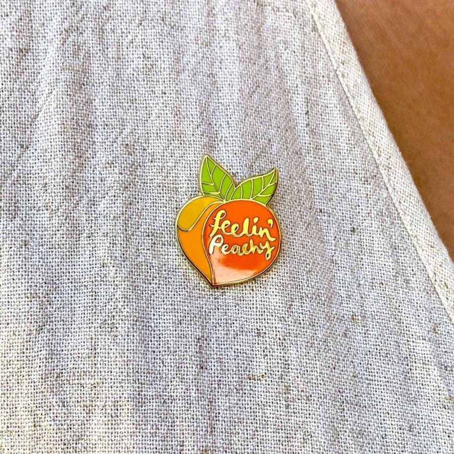 Erstwilder Enamel Pins | Feelin' Peachy Enamel Pin