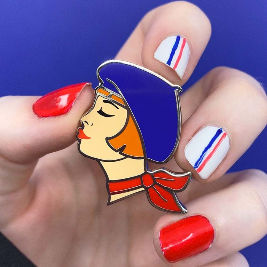 Erstwilder Enamel Pins | Tres Chic Enamel Pin - Blue