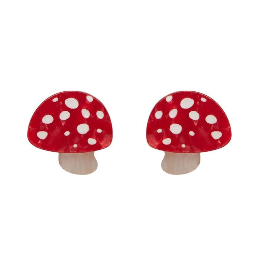 Erstwilder Earrings | Twinning Toadstools Stud Earrings