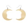 Erstwilder Essential Earrings | Moon Mirror Drop Earrings - Gold