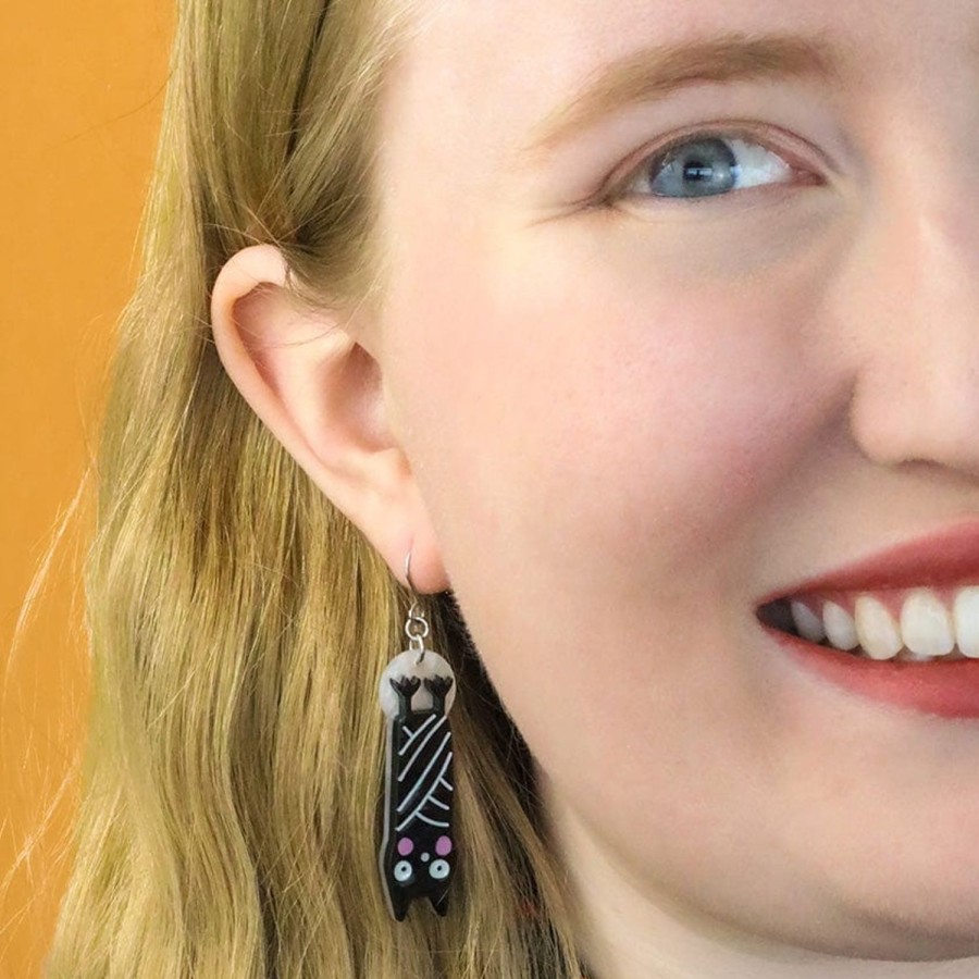 Erstwilder Earrings | Halloween Hang-Up Bat Drop Earrings