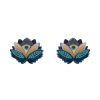 Erstwilder Earrings | The Blue Lotus Stud Earrings