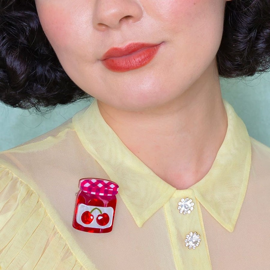 Erstwilder Brooches | Black Cherry Precious Preserve Mini Brooch