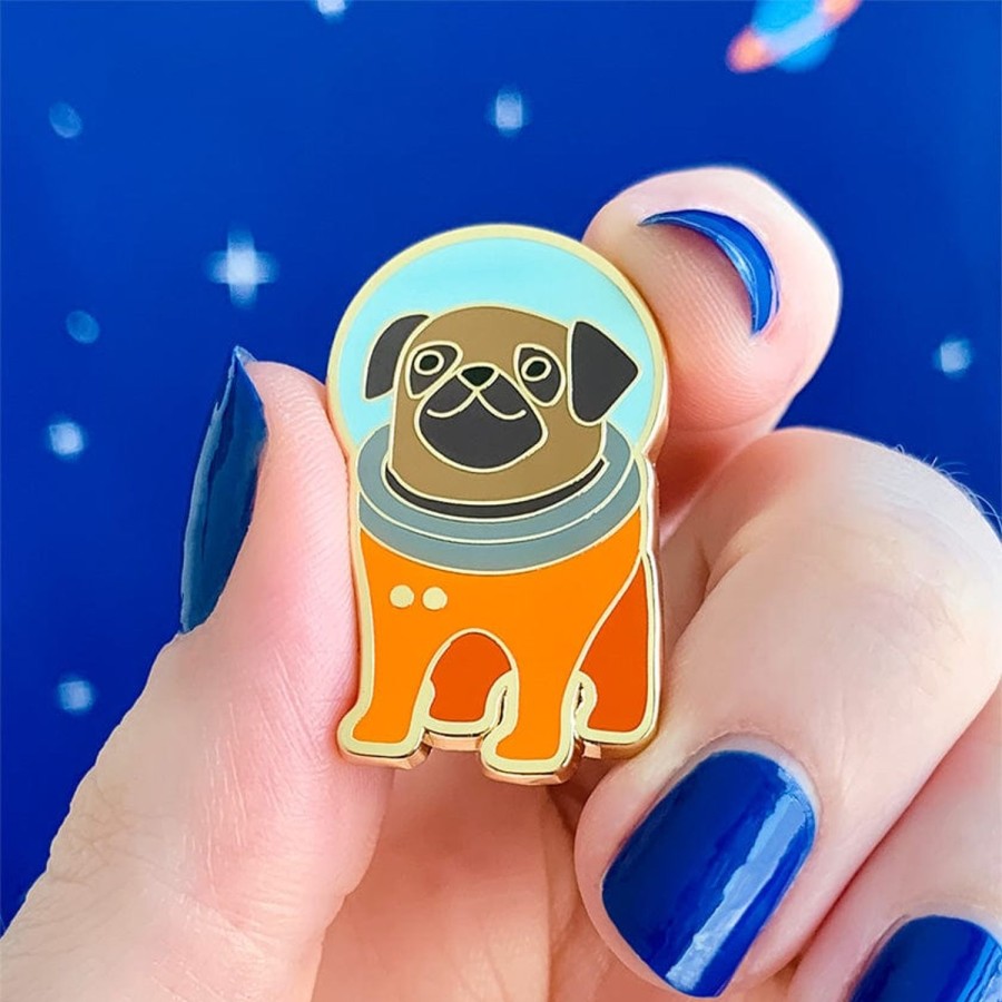 Erstwilder Enamel Pins | Interplanetary Pug Enamel Pin